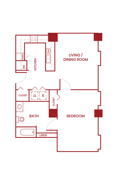 a floor plan of a bedroom apartment